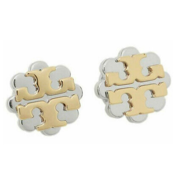 Tory Burch Jewelry - NWT authentic Tory Burch Logo Flower Earrings